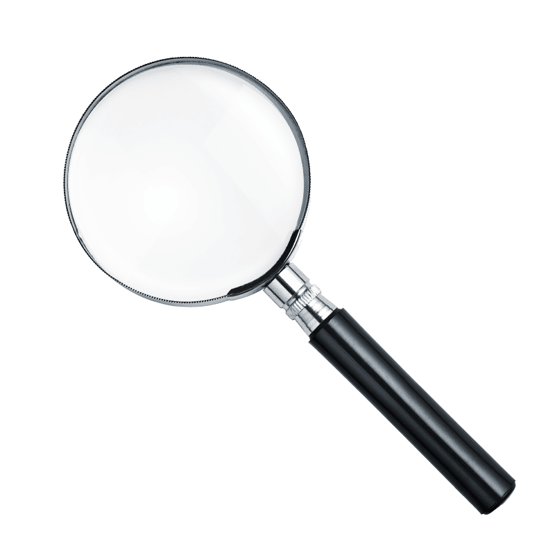 floating magnifying glass
